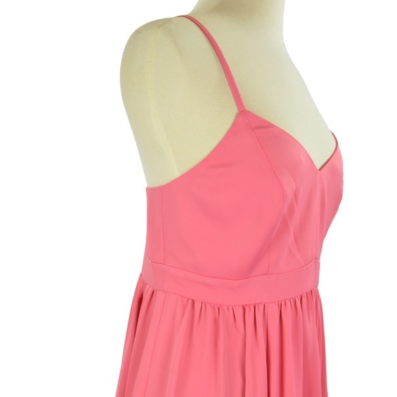 J. Crew Drapey Spaghetti-Strap Dress in Bright - Picture 3 of 8